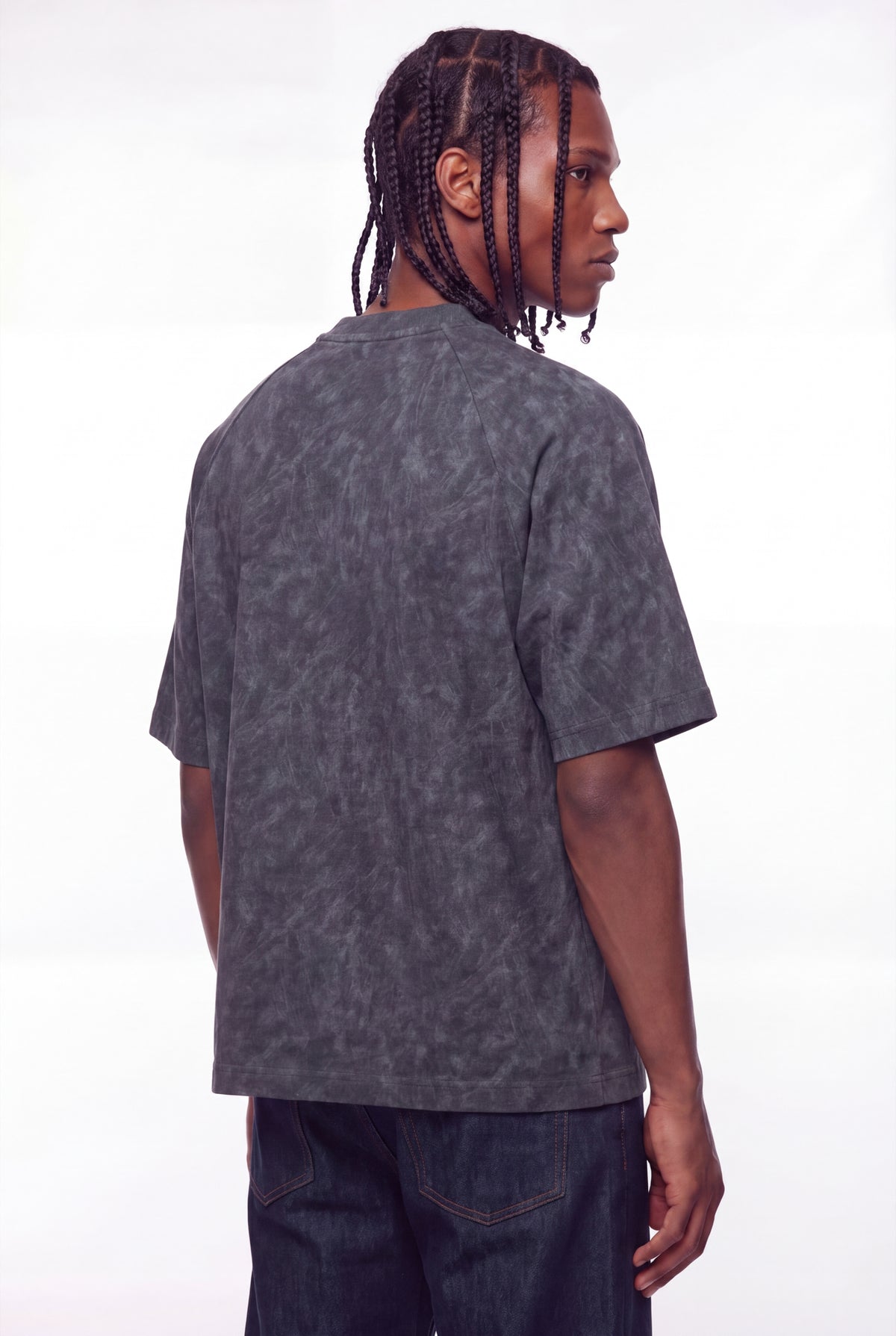 Dark Grey Silicon-Based Life Raglan T-Shirt