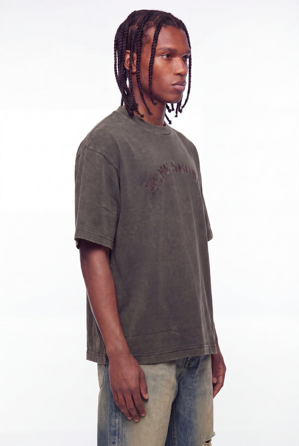 Faded Olive Gothic Logo T-Shirt