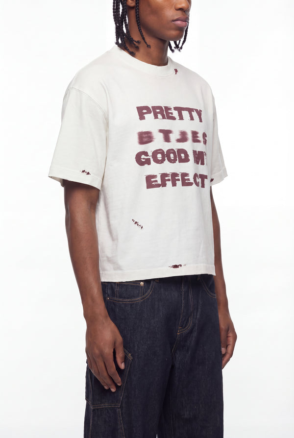 Off-White Paint Splatter Slogan T-Shirt