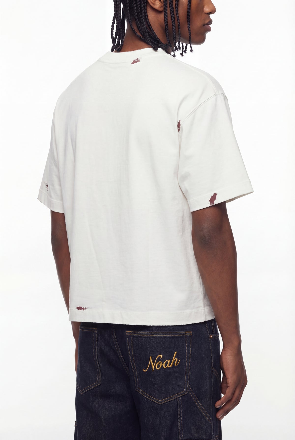 Off-White Paint Splatter Slogan T-Shirt