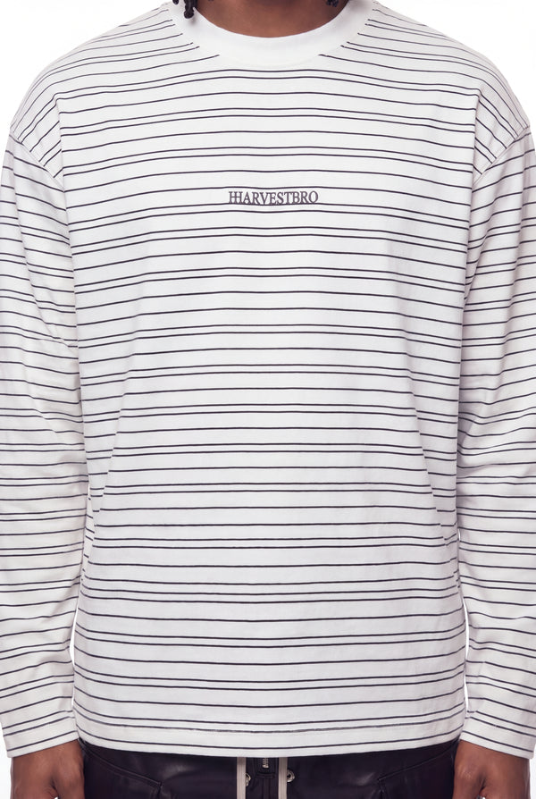 Fine Stripe Long Sleeve Tee