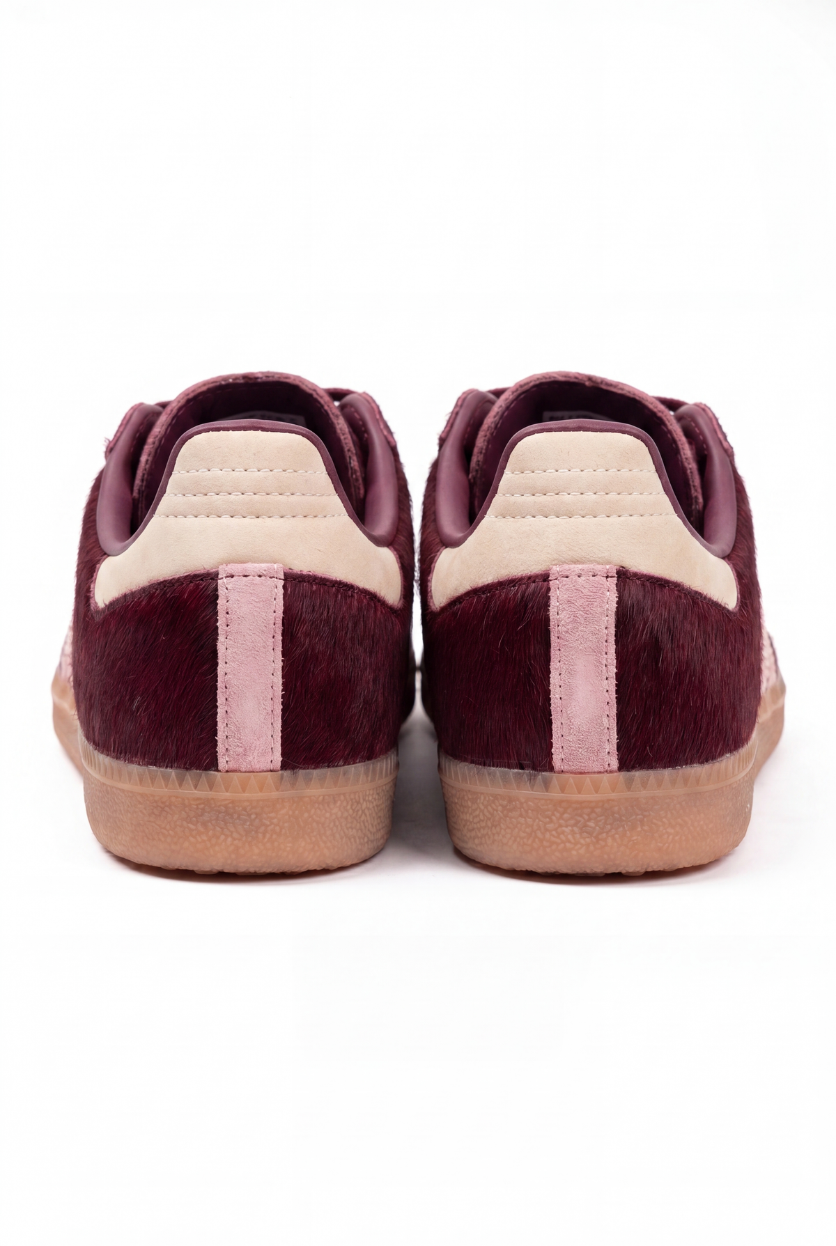 Adidas Samba OG "Sand Strata/Maroon" Pony Hair