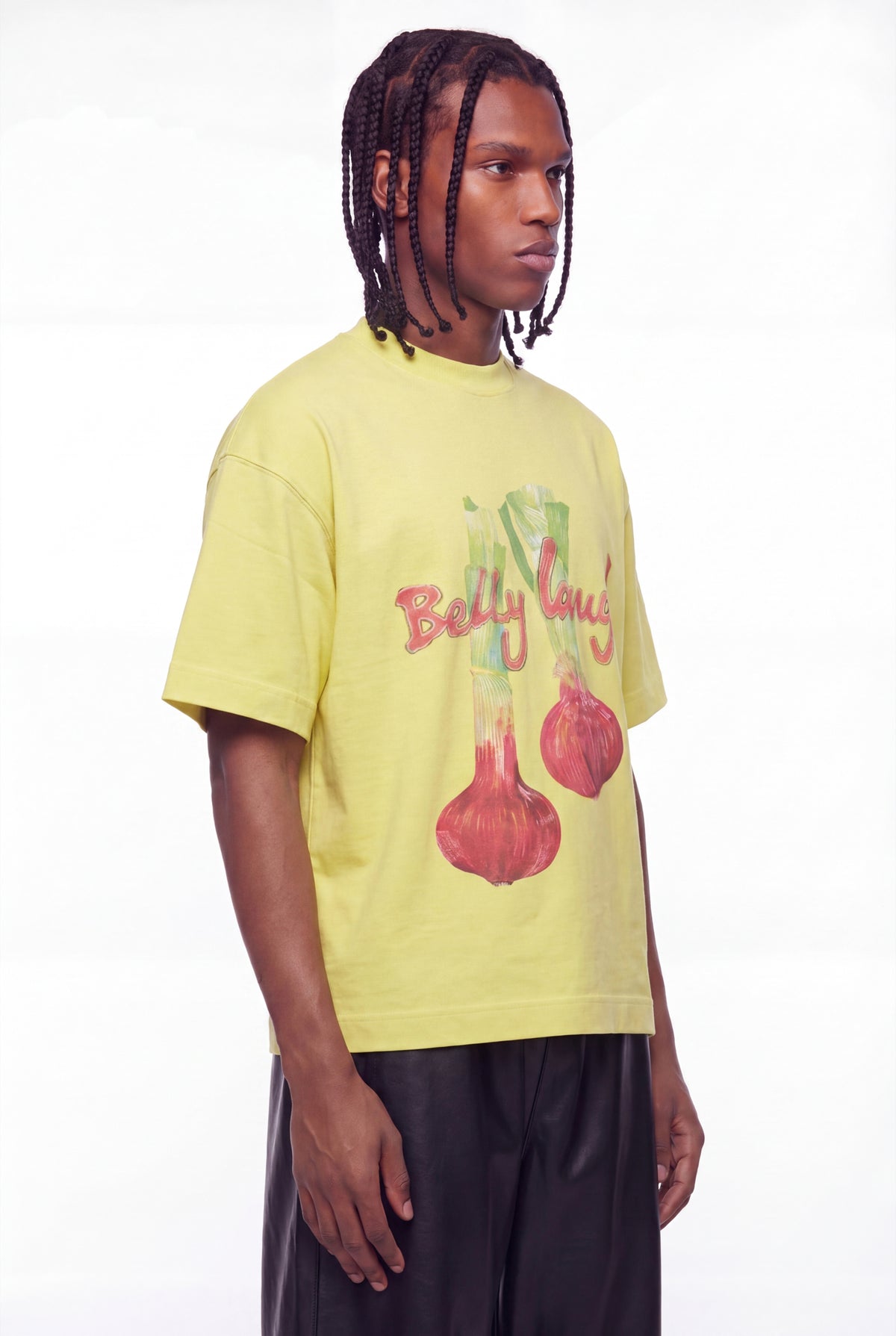 Yellow Onion Belly Laugh Graphic T-Shirt